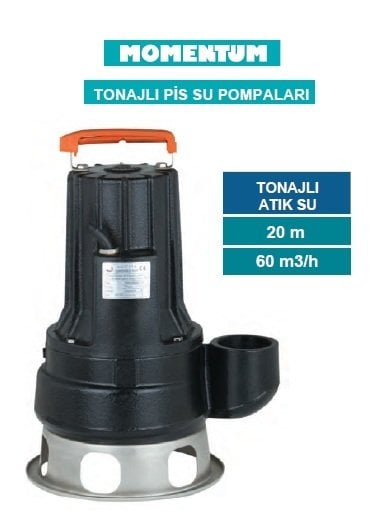MOMENTUM V30-11-2.2T - 3HP-380V- DÖKÜM GÖVDELİ TONAJLI PİS SU DALGIÇ POMPASI