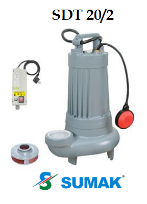 SDT 20/2 2.2 HP 380V DÖKÜM GÖVDELİ FOSEPTİK DALGIÇ POMPA