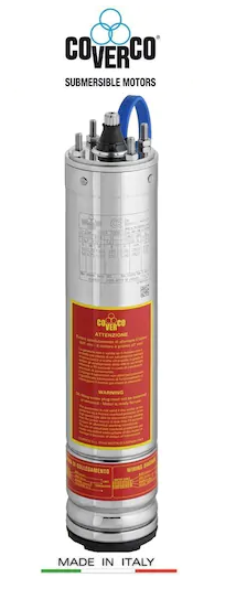 COVERCO 3 HP - 220V 4\'\' DERİN KUYU DALGIÇ MOTORU (MONOFAZE)