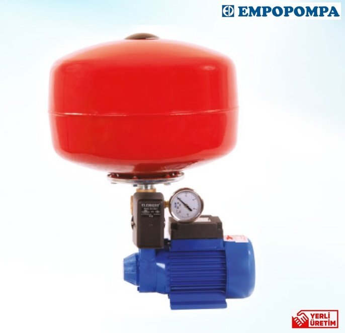 Empo EMH 100 1Hp 220V 24 Litre Küre Tanklı Preferikal Paket Hidrofor