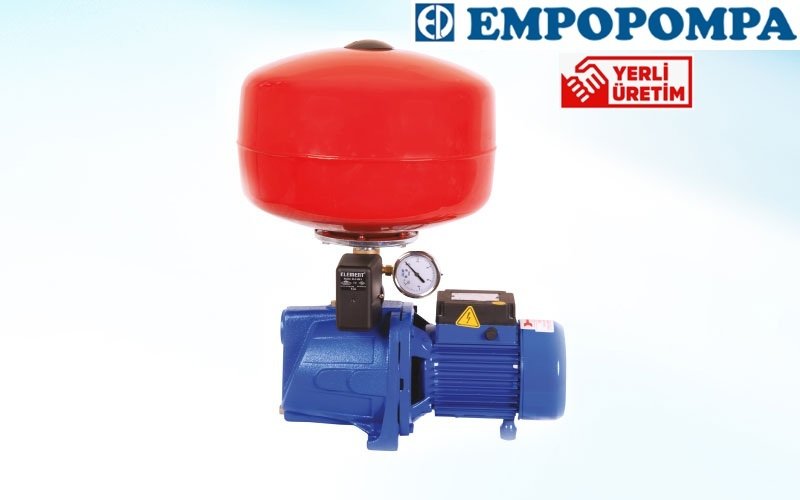 Empo EMH-J 150M 1.5Hp 220V 24 Litre Küre Tanklı Jet Paket Hidrofor