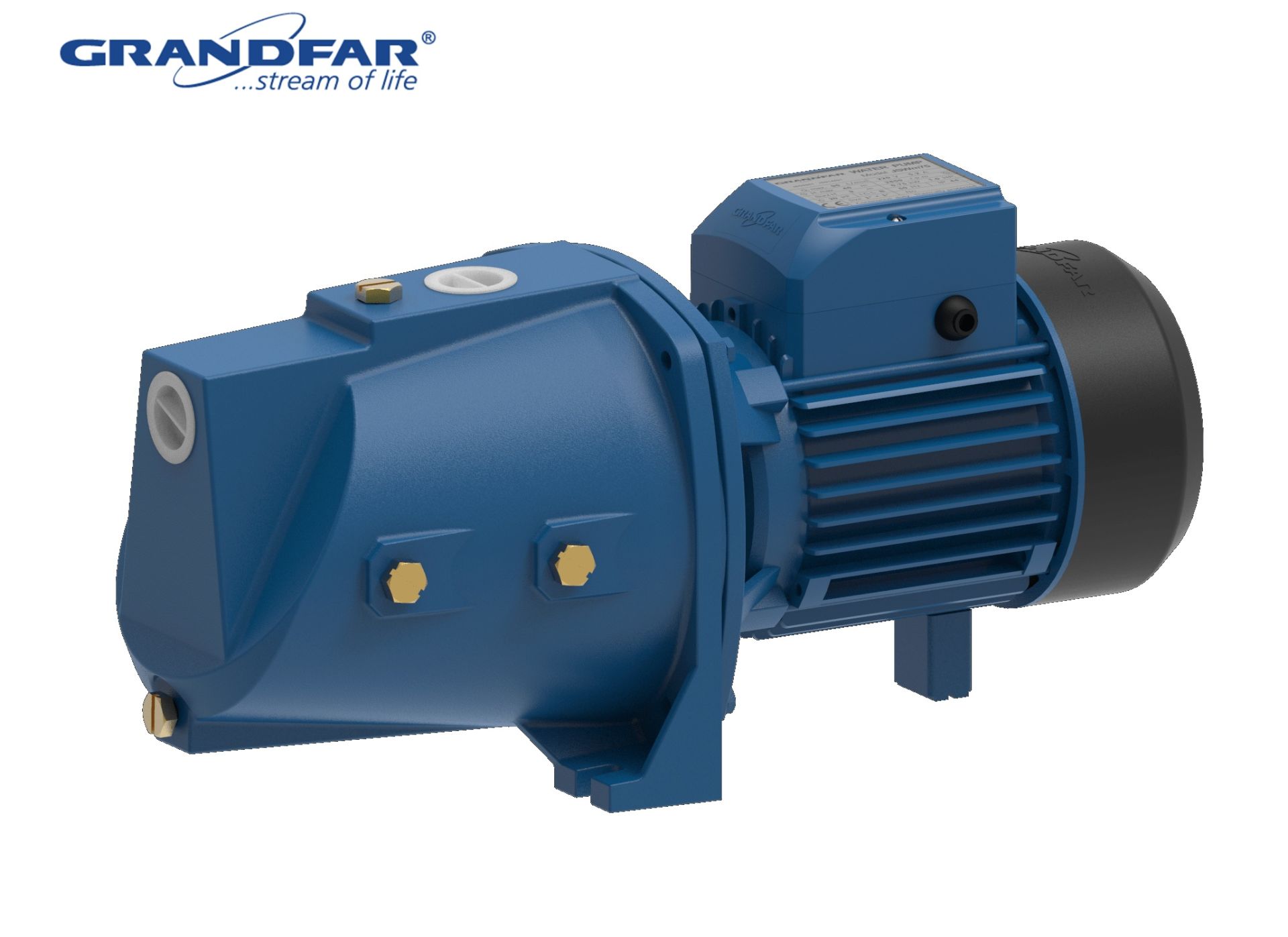 Grandfar JSWm75 1Hp 220V Döküm Gövdeli Kendinden Emişli Jet Pompa