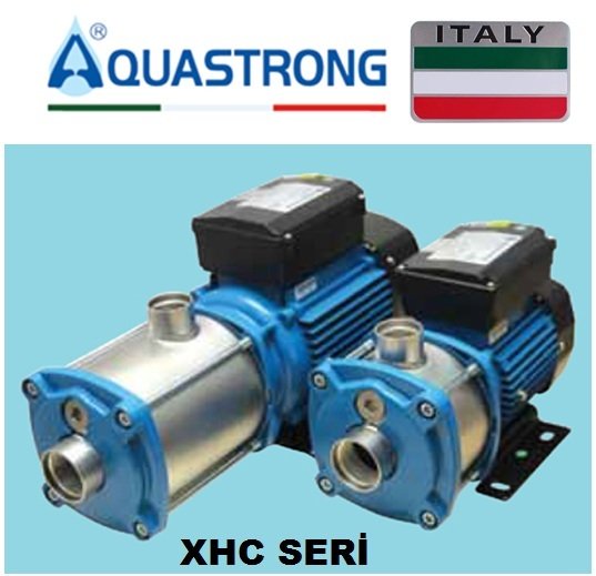Aquastrong XHC 2-5/M 0.55kW 220V Yatay Tip Kademeli Paslanmaz Çelik Gövdeli Pompa