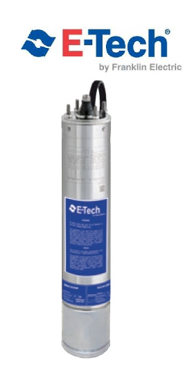 E-TECH 1.5 HP - 220V 4'' İNÇ DERİN KUYU DALGIÇ POMPA MOTORU (MONOFAZE)
