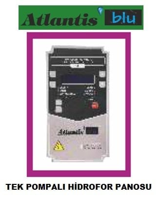 Atlantis KRS S1-10T 1-10Hp 380V Elektronik Kartlı Tek Pompalı Hidrofor Panosu