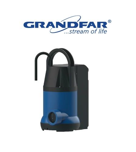 Grandfar GPE751F 1Hp 220V Plastik Gövdeli Drenaj Dalgıç Pompa - Gizli Flatörlü