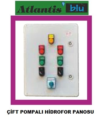 Atlantis SCH S1-3M 1-3Hp 220V Çift Pompalı Hidrofor Panosu (Klasik, Schneider malzemeli)