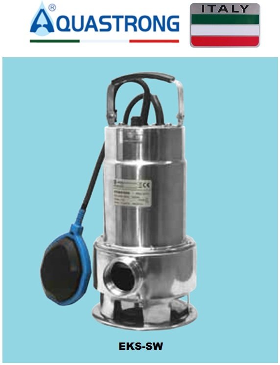 Aquastrong EKS-550SW 0.55kW 220V Paslanmaz Çelik Gövdeli Drenaj Dalgıç Pompa
