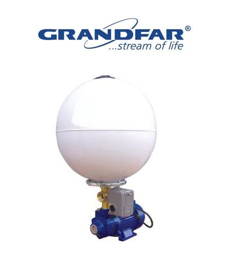 Grandfar AUTO-QB60 24 Litre Küre Tanklı 0.5Hp 220V Preferikal Pompalı Paket Hidrofor