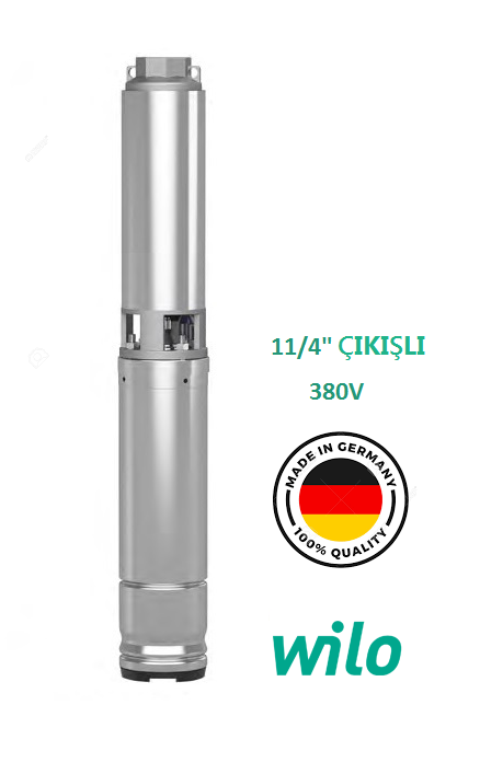 WİLO ACTUN FİRST SPU4 5/8 - 1 HP 380V DERİN KUYU DALGIÇ POMPA