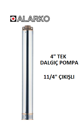 ALARKO 4SD2/58 DMD - 5.5 HP 4'' İNÇ TEK DALGIÇ POMPA KADEMESİ (11/4'') ÇIKIŞLI