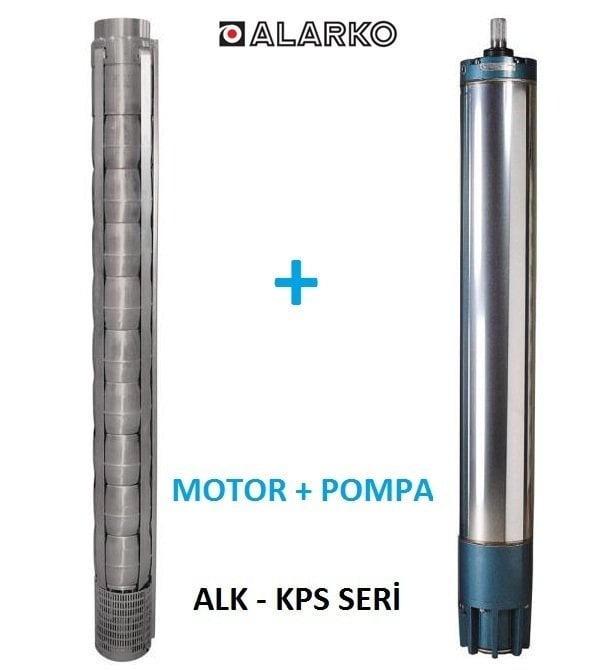 Alarko  6013/20 Kps  20Hp  6'' Paslanmaz Derin Kuyu Dalgıç Pompa (Motor+Pompa) ALK-KPS Serisi