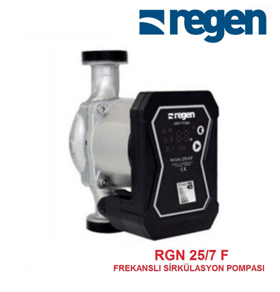 REGEN RGN 25/7 F 1½'' GİRİŞ-ÇIKIŞLI DİŞLİ TİP FREKANS KONVERTÖRLÜ SİRKÜLASYON POMPASI