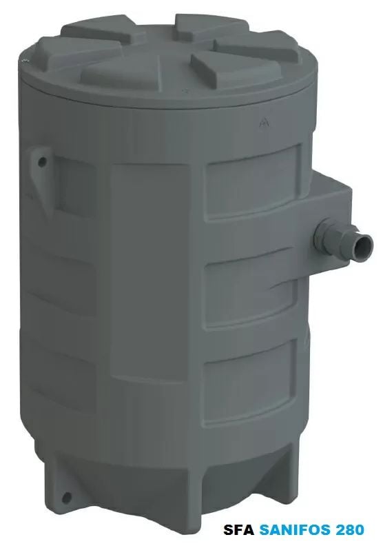 SFA SANİFOS 280 1 VX S MONOFAZE 220V VORTEX(AÇIK FANLI) FOSEPTİK ATIK SU TAHLİYE CİHAZI - TEK POMPALI 280 LİTRE