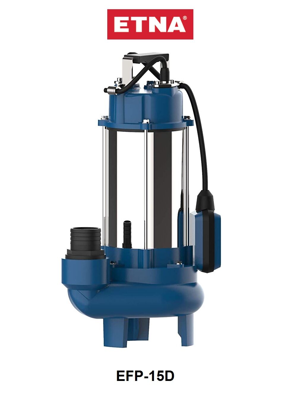 Etna EFP-15D 2Hp 220V Döküm Gövdeli Flatörlü Atık Su ve Foseptik Pis Su Drenaj Dalgıç Pompa
