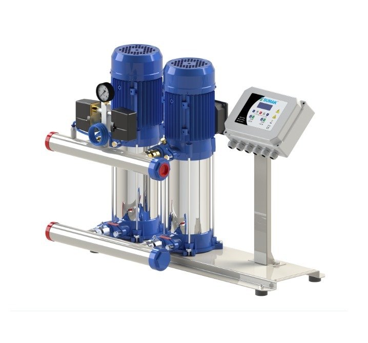 SUMAK SHT16B 750/7 SMART 7.5 HP 380V ÇİFT POMPALI DİJİTAL PANOLU HİDROFOR