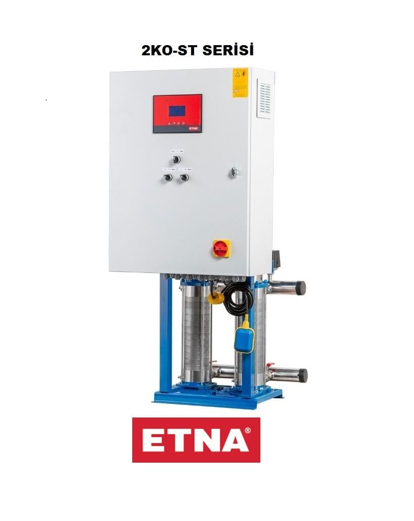 Etna 2KO-ST20/8-110 2x15Hp 380V Çift Pompalı Komple Paslanmaz Çelik Sabit Devirli Panolu Hidrofor (Aisi 304)