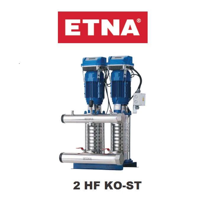 Etna 2HF KO-ST12/10-75 2x10Hp İki Pompalı Komple Paslanmaz Çelik Frekans Kontrollü Çok Kademeli Sessiz Hidrofor (Aisi 304)