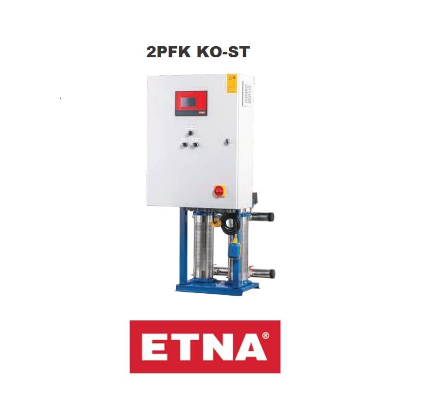 Etna 2PFK KO-ST20/8-110 2x15Hp İki Pompalı Komple Paslanmaz Çelik Panodan Frekans Kontrollü Çok Kademeli Sessiz Hidrofor (Aisi 304)