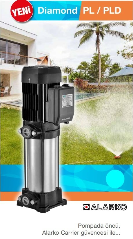 Alarko PL 4-6 2Hp 380V Paslanmaz Gövdeli Dikey Milli Çok Kademeli Santrifüj Pompa