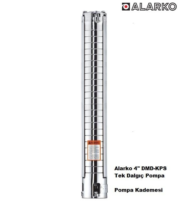 Alarko 4SP2/18 1Hp 4\'\' Paslanmaz Tek Dalgıç Pompa (Pompa Kademesi-KPS Serisi)