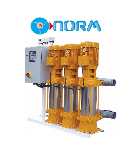NORM NBH 3/1508 CT 3x15 HP 380V DÜŞEY 3 POMPALI TAM OTOMATİK PAKET HİDROFOR