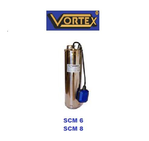 Vortex SCM 6 1.5 Hp 220V Çelik Gövdeli Keson Kuyu ve Depo İçi Dalgıç Pompa (Noril Fanlı-Panolu, Açık Keson Kuyu) - Aisi 304