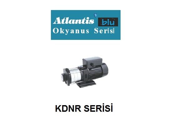 Atlantis Blu KDNR 4-6M 2Hp 220V Paslanmaz Çelik Fan ve Difüzörlü Yatık Çok Kademeli Pompa (SS 304)
