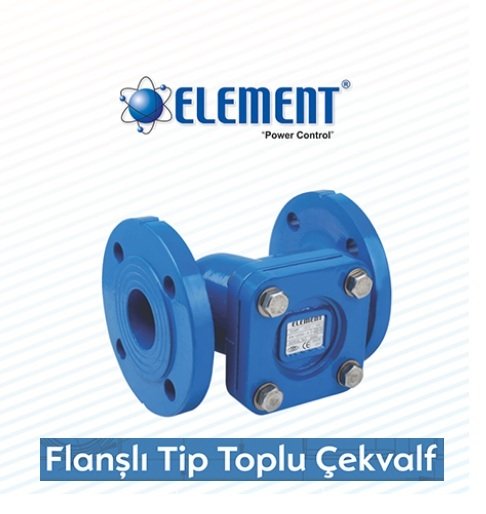 Element ELT-PF-500 DN125 5'' GGG50(SFERO) Kalite Flanşlı Tip Atık Su Çekvalf (TOPLU ÇEKVALF)