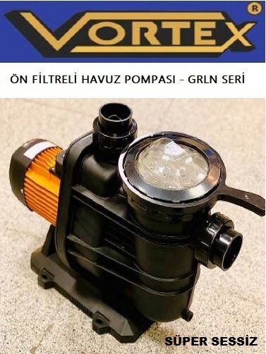 Vortex GRLN 3000 M 3Hp 220V Süper Sessiz Ön Filtreli Havuz Pompası - DN63 çıkış