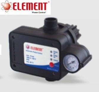 Element ELT-PC-1C Dikey Çıkışlı Manometreli Arkadan Ayarlı Kablolu Otomatik Pompa Kontrol Cihazı