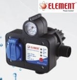 Element ELT-PC2 Yatay Çıkışlı Manometreli Arkadan Ayarlı Kablosuz Otomatik Pompa Kontrol Cihazı