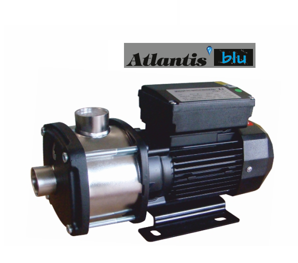 ATLANTİS KDOD 2-4M - 0.75 HP 220V KOMPLE PASLANMAZ ÇELİK ÇOK KADEMELİ SANTRİFÜJ POMPA