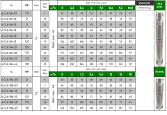 Vortex 4 CLK 5A-21  3Hp  4\'\' Paslanmaz Çelik Fanlı Derin Kuyu Çok Kademeli Çıplak Tek Dalgıç Pompa (Pompa Kademesi - Aisi 304)