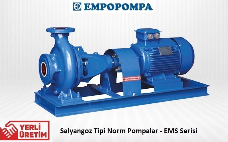 Empo EMS-40/250 4 Hp 380V Tek Kademeli Salyangoz Gövdeli Norm Pompa (1450 d/d)
