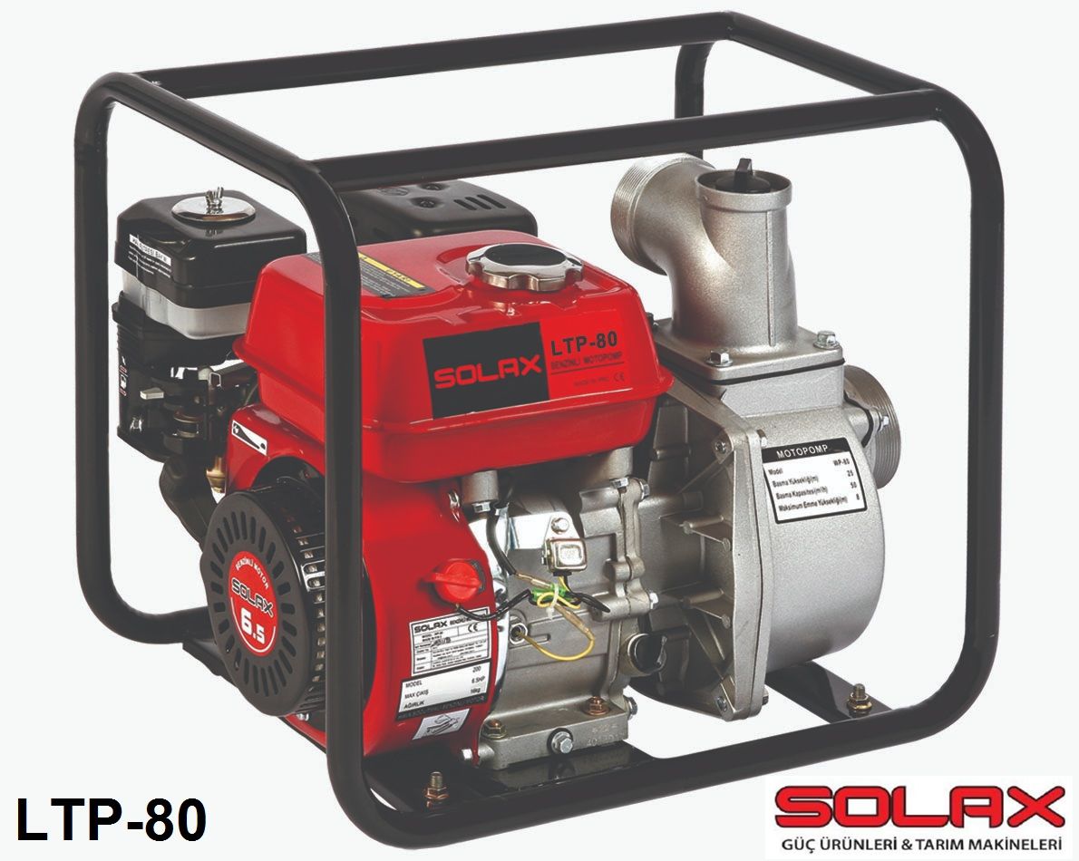 SOLAX LTP-80 3'' DÖRT ZAMANLI BENZİNLİ MOTOPOMP (SU MOTORU)