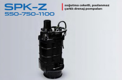 STAR SPK-Z 1100 T 15.HP 380V SOĞUTMA ÇEKETLİ PASLANMAZ ÇARKLI DRENAJ DALGIÇ POMPA