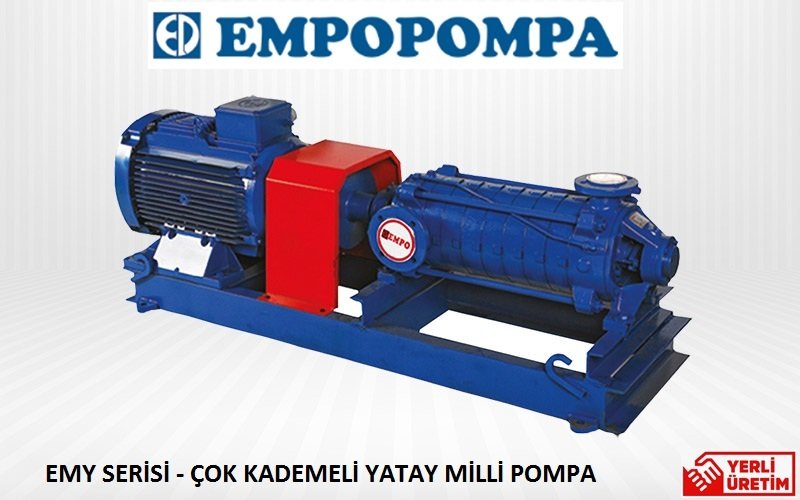 Empo EMY-40/12 75 Hp 380V Yatay Milli Çok Kademeli Santrifüj Pompa (3000 dev./dak.)