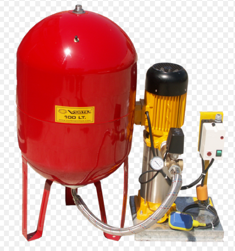 VORTEX VKP VD S/S 7-07 - 2.5 HP 220V 100 LT TANKLI PASLANMAZ ÇELİK FANLI DİKEY MİLLİ TEK POMPALI PAKET HİDROFOR