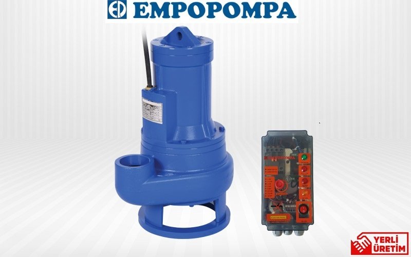 Empo SU AYGIRI 400 TC 4Hp 380V Döküm Gövdeli Ağır Hizmet Tipi Pis Su Dalgıç Pompa (PANOLU)