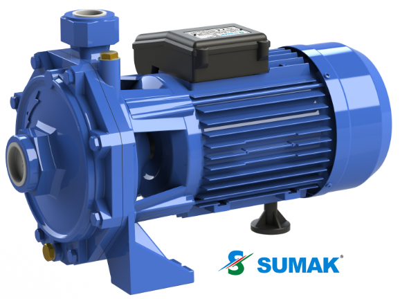 SMK220-P 2.2 HP 220V ÇİFT KADEMELİ PASLANMAZ ÇARKLI SANTRİFÜJ POMPA