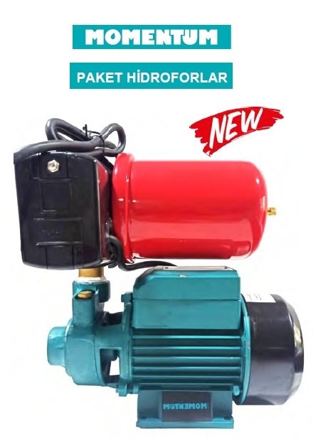 Momentum PKm60-AUTO 0.5Hp 220V Preferikal Pompalı Paket Hidrofor (2 KAT-2 DAİRE)