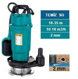 MOMENTUM PDX1.5-32-0.75 -1HP-220V- DÖKÜM GÖVDELİ TEMİZ SU DRENAJ DALGIÇ POMPASI (KESON KUYU)