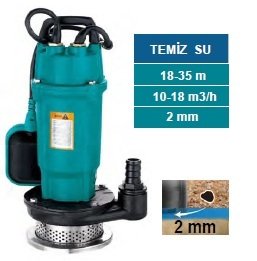 MOMENTUM PDX1.5-32-0.75A -1HP-220V- DÖKÜM GÖVDELİ TEMİZ SU DRENAJ DALGIÇ POMPASI (KESON KUYU)