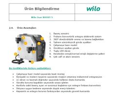 Wilo Isar BOOST5-E-5-2G  220V-50/60 Hz  SÜPER SESSİZ KENDİNDEN EMİŞLİ ÇOK KADEMELİ FREKANS KONTROLLÜ HİDROFOR