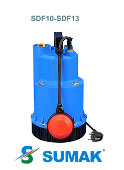 SDF13 1.3 HP 220V PLASTİK GÖVDELİ DRENAJ DALGIÇ POMPA