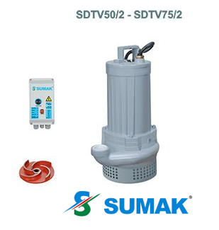 SDTV 50/2 5.5 HP 380V  VORTEX ÇARKLI FOSEPTİK DALGIÇ POMPA