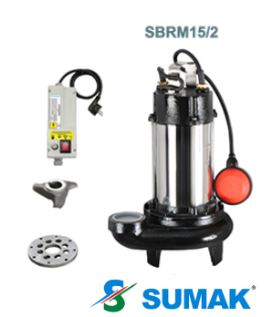SBRM 15/2 1.5 HP 220V BIÇAKLI FOSEPTİK DALGIÇ POMPA