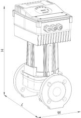 SUMAK SSP INV 40/15 DN40 220V Flanşlı Frekans Kontrollü Sirkülasyon Pomapası