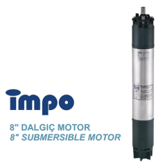 İMPO 150 HP - 380V 8'' İNÇ TEK DALGIÇ POMPA MOTORU (SU SOĞUTMALI)